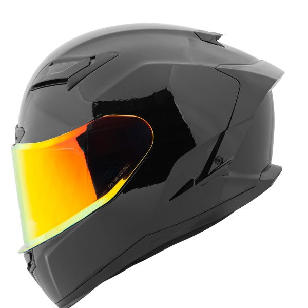 Casque Intégral de Moto Lightspeed SS760 2.0/speed and Strength/noir lustré, coté gauche