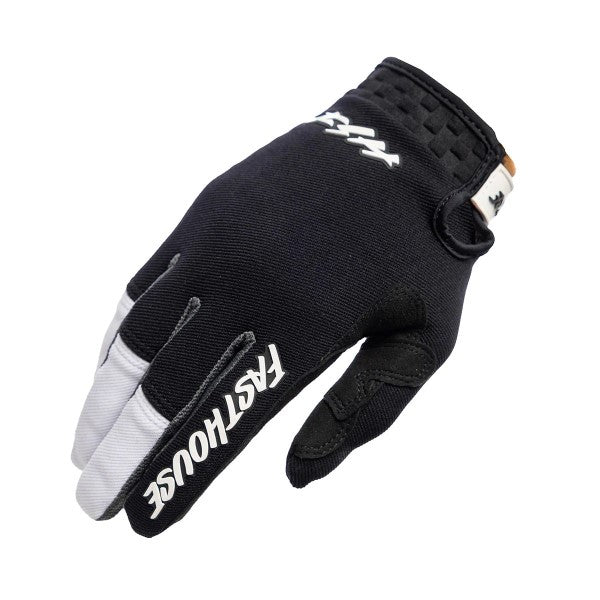 Gants de Motocross Speed Style Hudson Noir/Blanc, droite