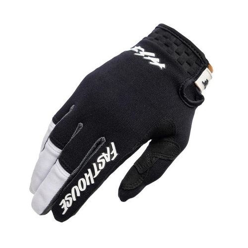 Gants de Motocross Speed Style Hudson Noir/Blanc, droite