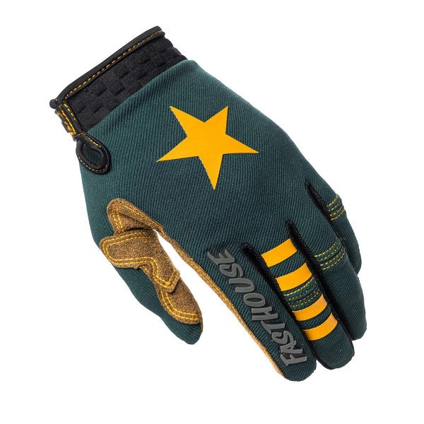 Gants de Motocross Speed Style Ramone vert, gauche
