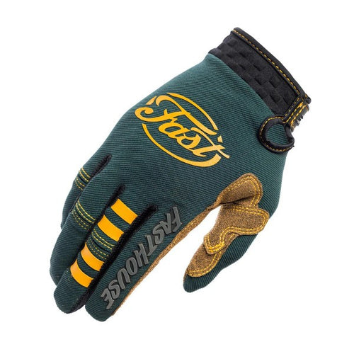 Gants de Motocross Speed Style Ramone Vert, droite