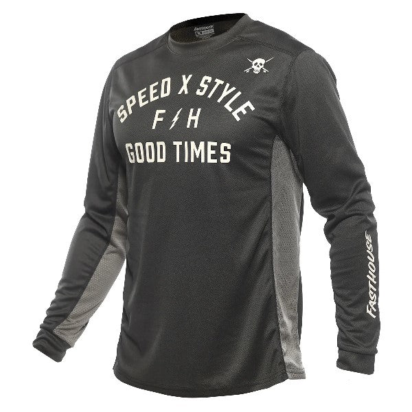 Chandail de Motocross Sanguaro Famoso/Fasthouse/Noir de face