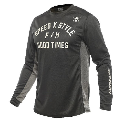 Chandail de Motocross Sanguaro Famoso/Fasthouse/Noir de face