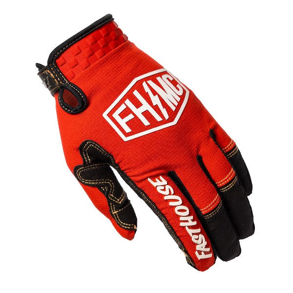 Gants de Motocross Sanguaro Bennet/Fasthouse/rouge/gauche