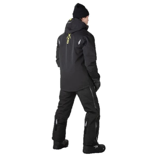 Manteau de Motoneige Alaska Haute-Visibilité/Noir, Dos