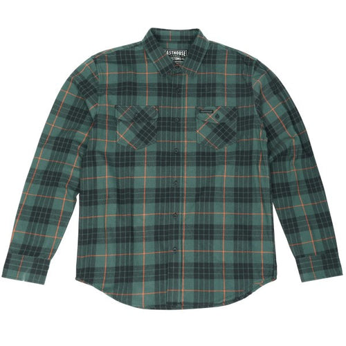 Chemise en Flanelle Saturday Night Special Vert/Noir, de face