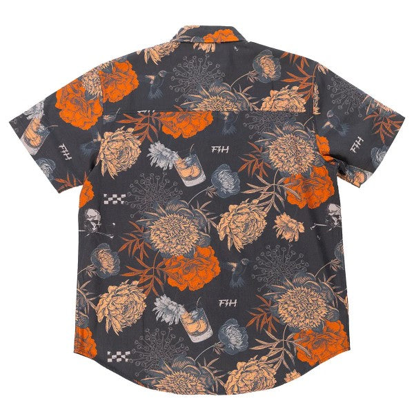 Chemise Scene Button Up/Fasthouse/noir multicolor, de dos