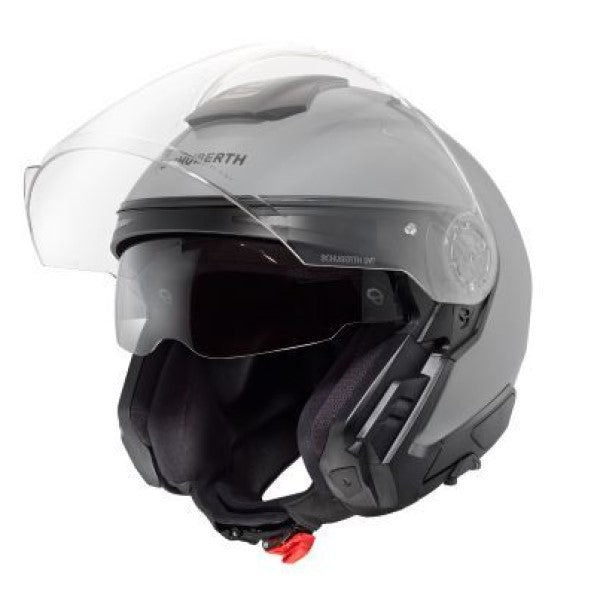 Casque de Moto Modulaire J2 Schuberth Gris, ouvert