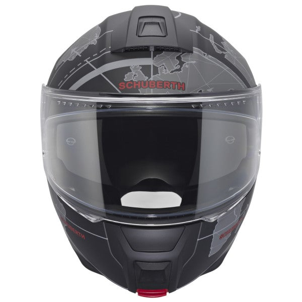Casque de Moto Modulaire C5 Globe Schuberth Noir, de face