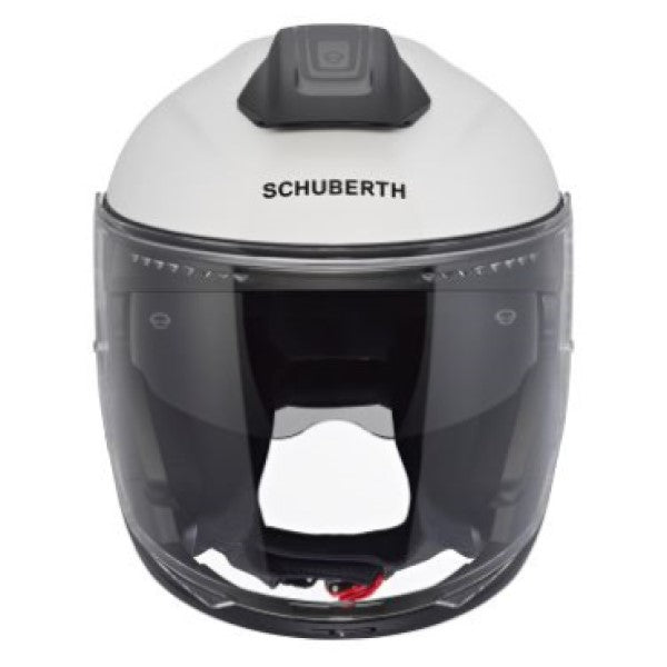 Casque de Moto Modulaire J2 Schuberth Blanc, de face