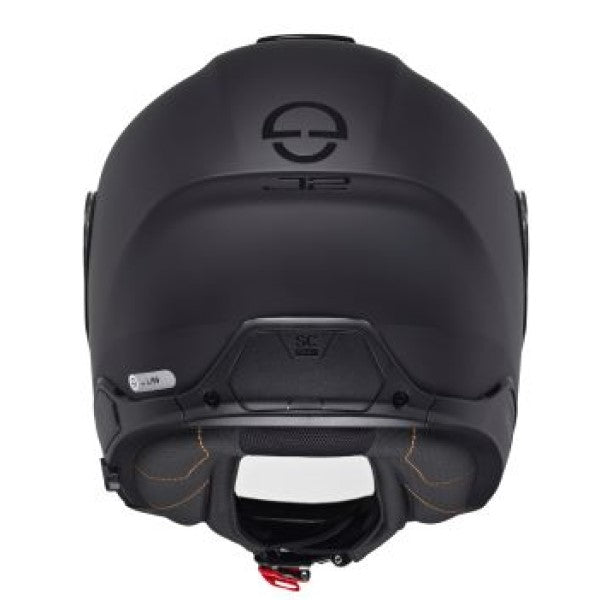 Casque de Moto Modulaire J2 Schuberth Noir, arrière