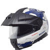 Casque de Moto Modulaire E2 Graphic Atlas Schuberth Blue, vue 3/4