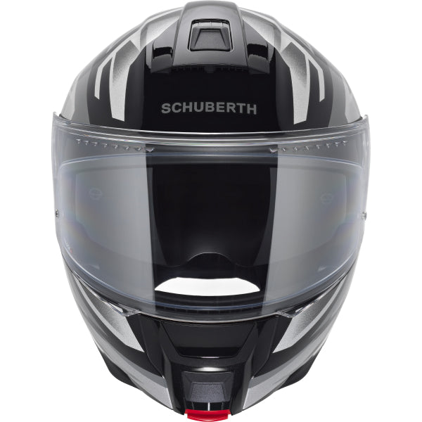 Casque de Moto Modulaire C5 Graphic Zenith Schuberth Noir, de face