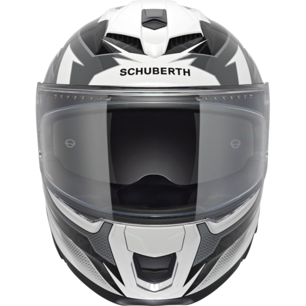 Casque de Moto Intégral S3 Thunder Schuberth Blanc, de face