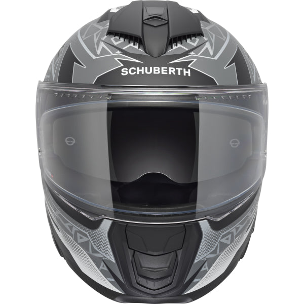 Casque de Moto Intégral S3 Thunder Schuberth Gris, de face