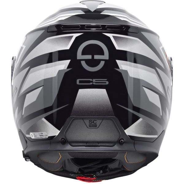 Casque de Moto Modulaire C5 Graphic Zenith Schuberth Noir, arrière