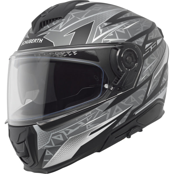 Casque de Moto Intégral S3 Thunder Schuberth Gris, vue 3/4