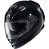 Casque Intégral de Moto Ryzer Solid Noir incliné de face