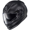 Casque Intégral de Moto Ryzer Solid Noir Mat incliné de face
