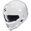 Casque Ouvert de Moto Covert 2 Solid Blanc