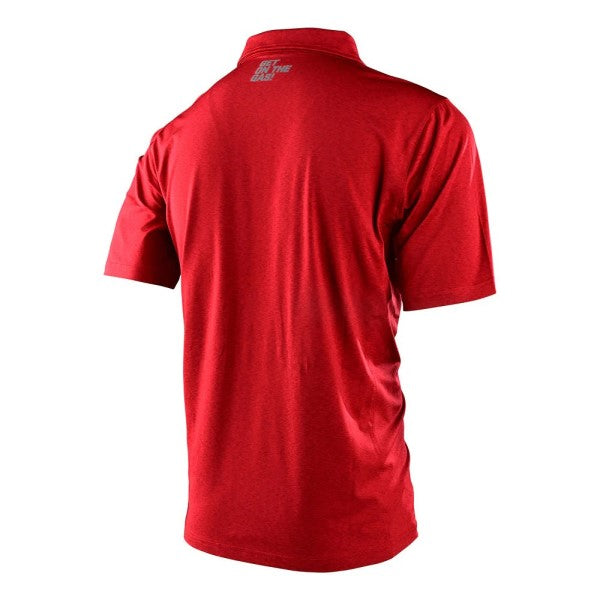 Chemise Polo Core TLD GasGas Team Rouge, de dos