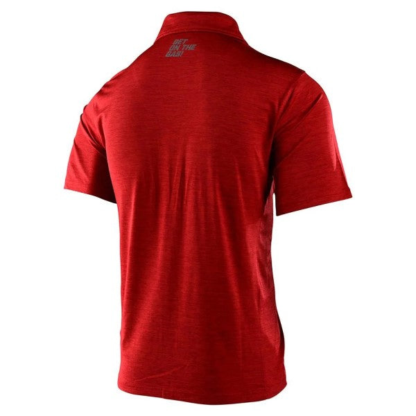 Chemise Polo TLD GasGas Team Rouge, de dos