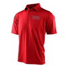 Chemise Polo Core TLD GasGas Team Rouge, de face