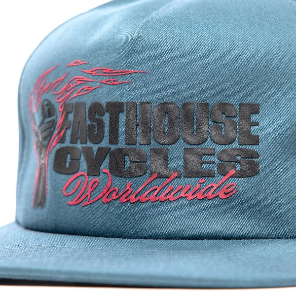 Casquette Spanner/Fasthouse/bleu de face