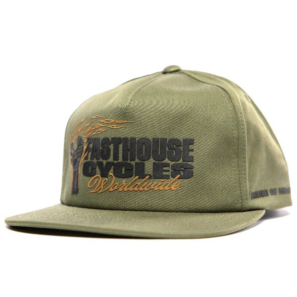 Casquette Spanner/Fasthouse/olive de face