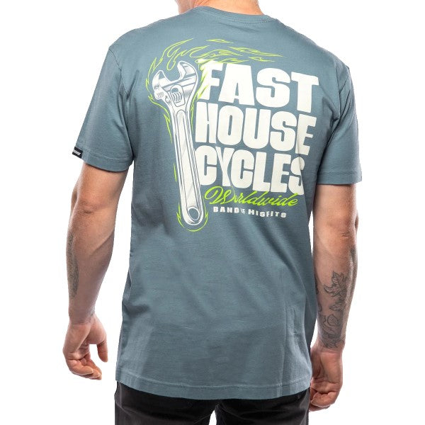 T-Shirt Spanner Bleu Clair essayage de dos