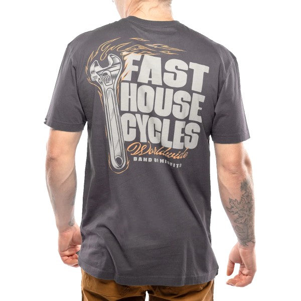 T-Shirt Spanner Graphite essayage de dos