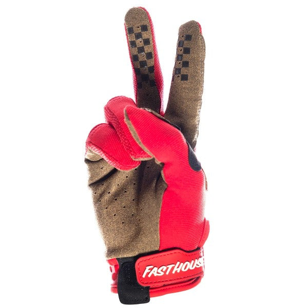 Gants de Motocross Speed Style Ramble Rouge, paume