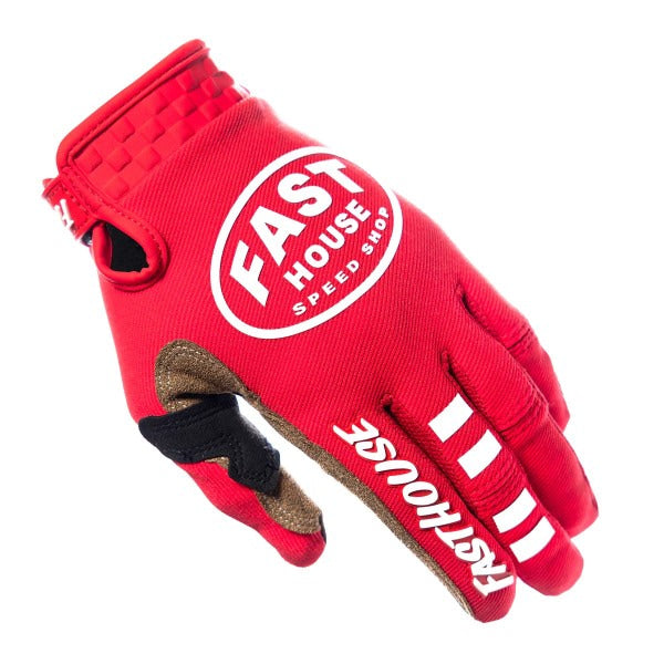 Gants de Motocross Speed Style Ramble Rouge, gauche