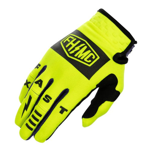 Gants de Motocross Speed Style Atomic/Fasthouse/haute visibilité noir/droit