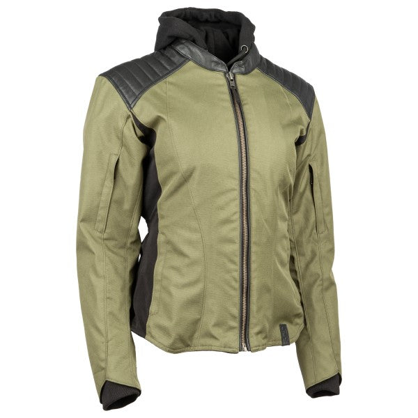 Manteau de Moto Daydream Femme/speed and strength/olive de face