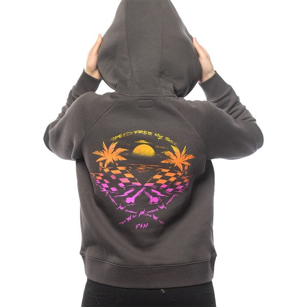 Coton Ouaté Sun Struck Femme Gris/Multicolore essayage de dos