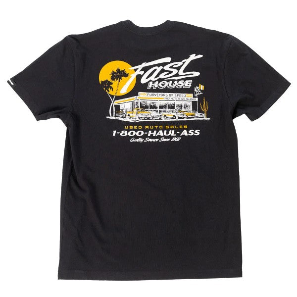 T-Shirt Sunset/Fasthouse/noir, de dos