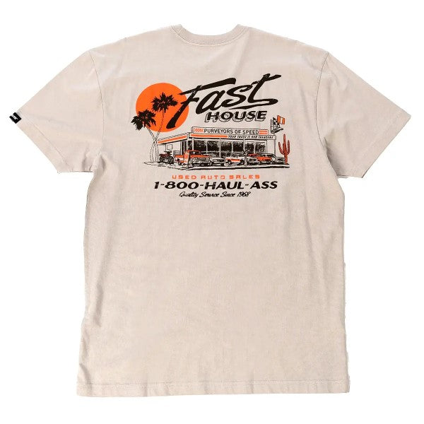 T-Shirt Sunset/Fasthouse/gris clair, de dos