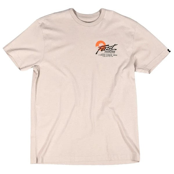 T-Shirt Sunset/Fasthouse/gris clair, de face