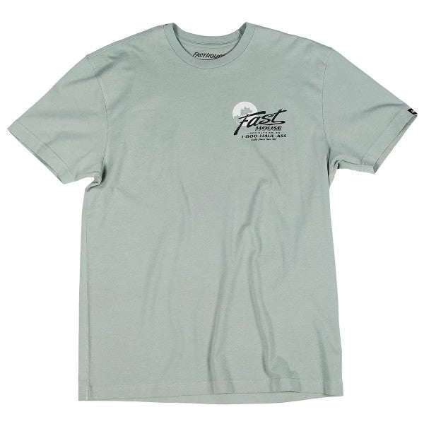 T-Shirt Sunset/Fasthouse/gris vert, de face