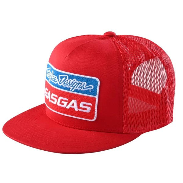 Casquette TLD GasGas Team Stock  Plate Rouge, de face