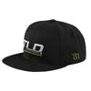 Casquettes Flat Bill Snapback Speed/ Noire, le côté face