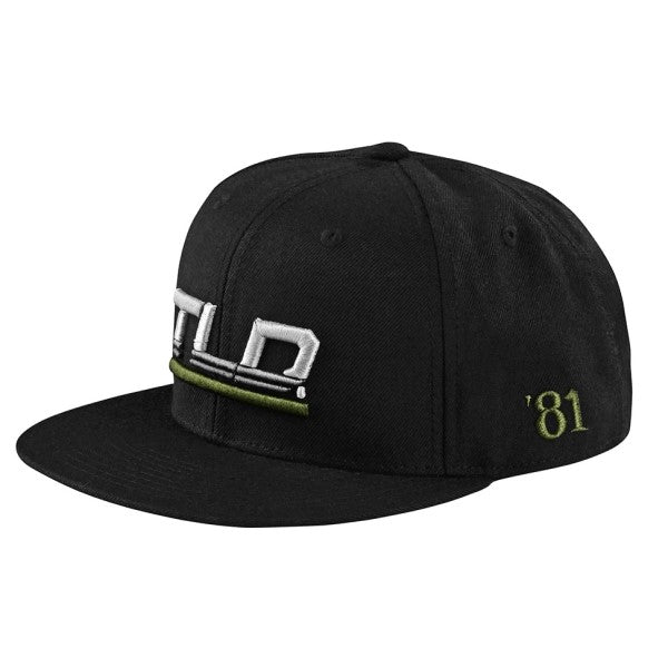 Casquettes Flat Bill Snapback Speed/ Noire, le côté face