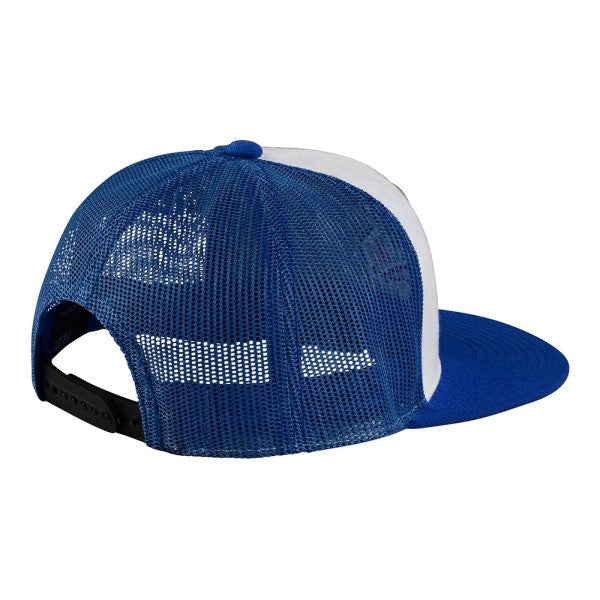 Casquettes Trucker Snapback Peace Out | Bleu, le côté arrière 