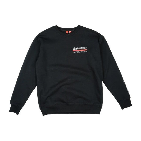 Chandail à Col rond Factory Racing Noir/Rouge, de face
