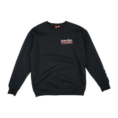 Chandail à Col rond Factory Racing Noir/Rouge, de face