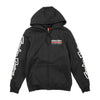 Coton Ouaté Factory Racing Zip Up Noir/Rouge, de face