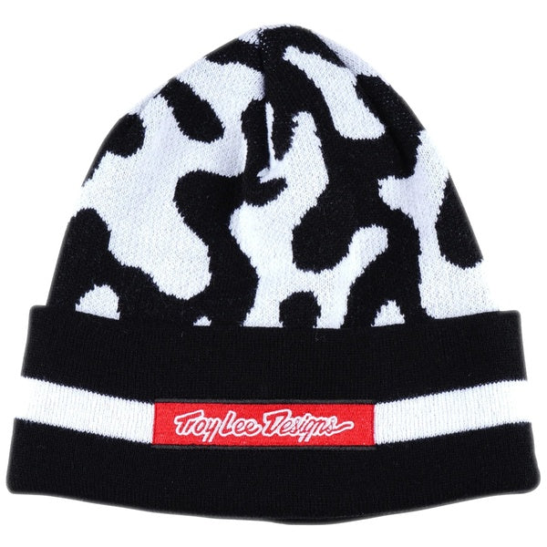 Tuque Flow Camo Noir/Blanc de face