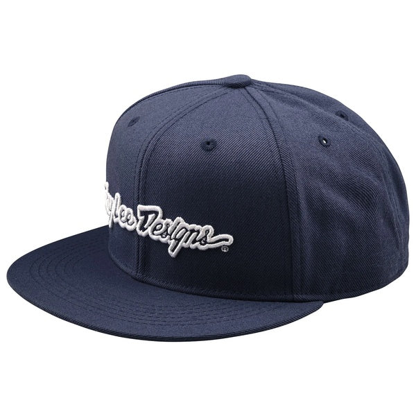 Casquette à Visière Plate Signature Troy Lee Designs bleu foncé