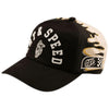 Casquette Snapback Curved Finish Line Noir/Beige de face